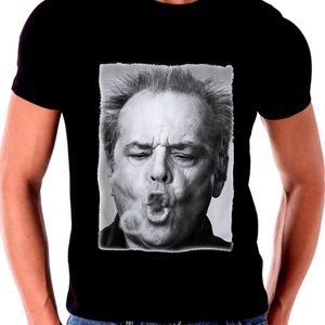 Jack Nicholson Blowing Smoke Rings From Cigar T shirt